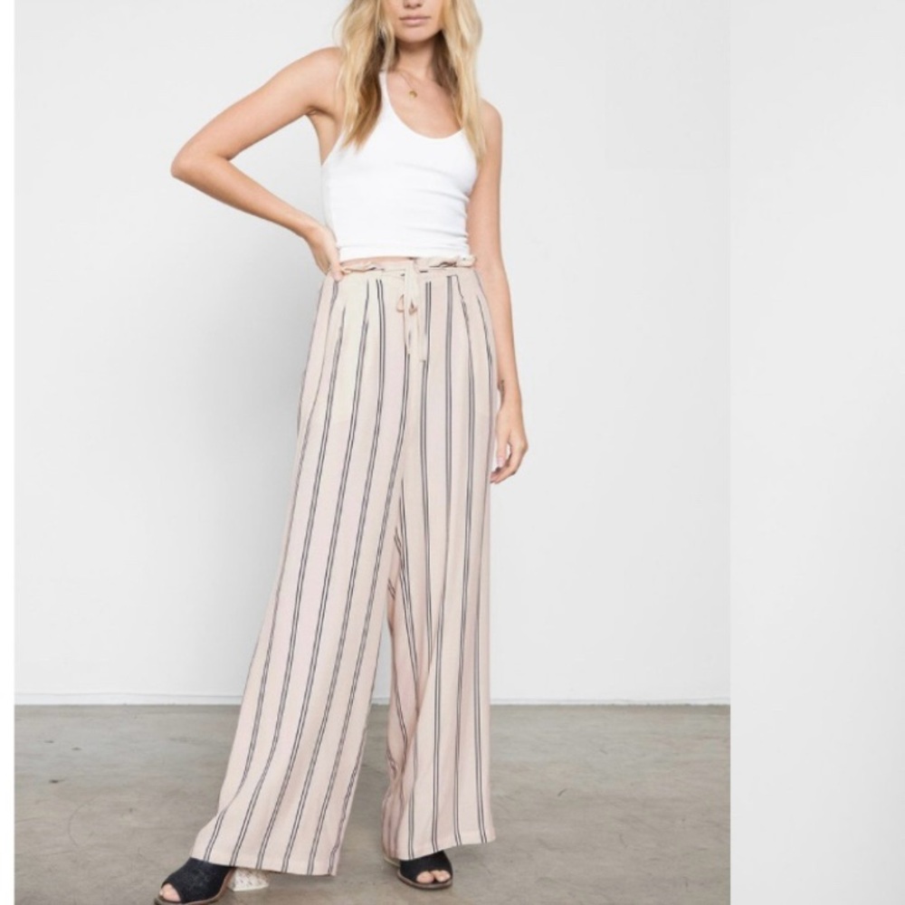 RAILS ROONEY PEACH PANTS 🌸 NAVY STRIPE | SIZE SMALL